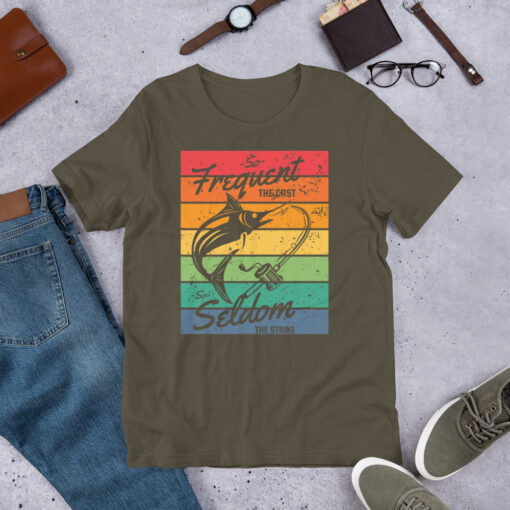Fisherman Design Addict Fishing Retro Vintage Short-Sleeve Unisex T-Shirt - Image 5