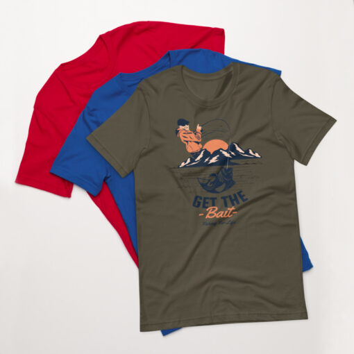 Get The Bait Fishing For Life Fisherman Short-Sleeve Unisex T-Shirt - Image 4