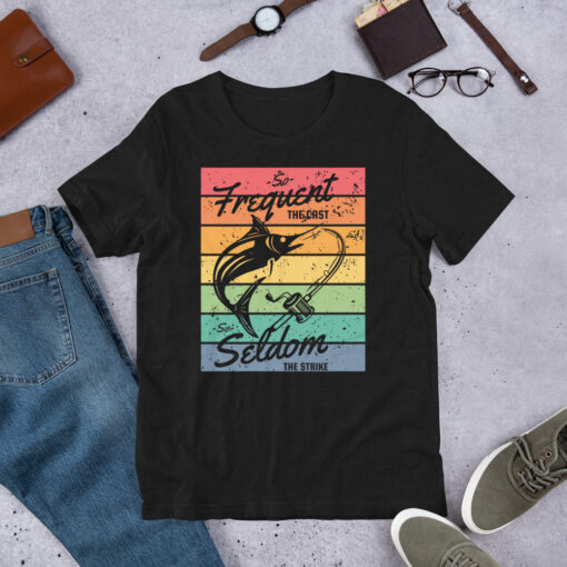 Fisherman Design Addict Fishing Retro Vintage Short-Sleeve Unisex T-Shirt