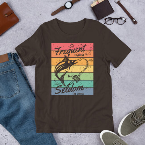Fisherman Design Addict Fishing Retro Vintage Short-Sleeve Unisex T-Shirt - Image 3