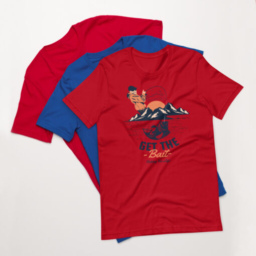 Get The Bait Fishing For Life Fisherman Short-Sleeve Unisex T-Shirt - Image 3