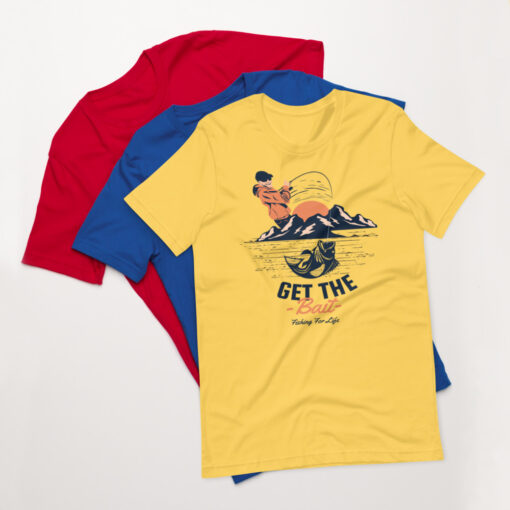 Get The Bait Fishing For Life Fisherman Short-Sleeve Unisex T-Shirt - Image 8