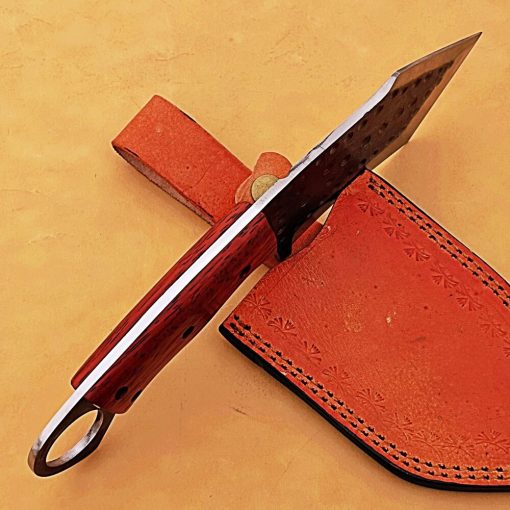 Handmade High Carbon Steel Knife with Batook Wood Handle & Sheath - Original Craftsmanship - Image 6