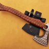 Custom Handmade High Carbon Forging Hunting Axe with Leather Sheath
